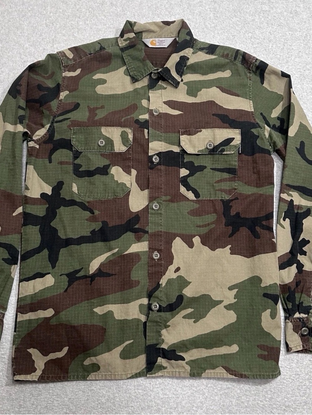 Carhartt WIP L/S Mission camo shirt medium